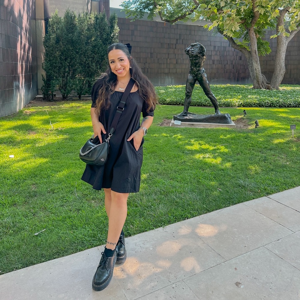 Free Assembly Elegant Black Dress